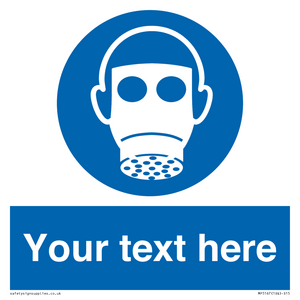 Custom Respirator Required Sign